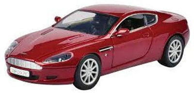 ASTON MARTIN DB9 COUPE RED 1/24, DIECAST CAR, COLLECTABLE CAR.