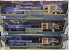 CHEVY C10 FLEETSIDE PU WITH CARAVAN BLUE 1966 1/24 EACH, DIECAST CAR, COLLECTABLE CAR.