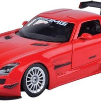 MERCEDES-BENZ SLS AMG GT3 RED 1/24, DIECAST CAR, COLLECTABLE CAR.