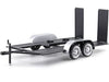 TRAILER METAL BLACK 1/24, DIECAST CAR, COLLECTABLE CAR.