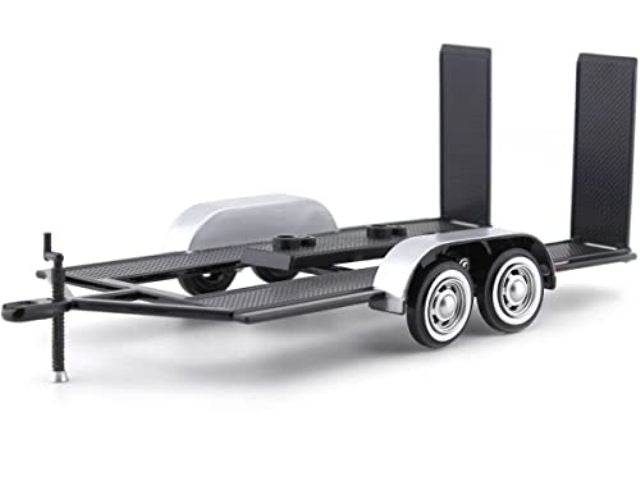 TRAILER METAL BLACK 1/24, DIECAST CAR, COLLECTABLE CAR.