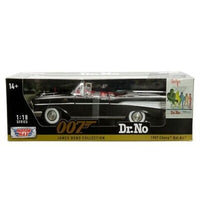 CHEVY BEL AIR JAMES BOND DR NO BLACK  1957 1/18, DIECAST CAR, COLLECTABLE CAR.