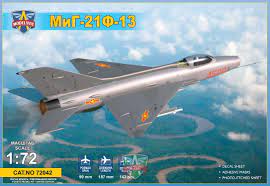 MiG-21F-13 supersonic jet fighter 1:72, PLASTIC MODEL KIT.