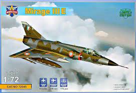 Mirage IIIE fighter-bomber 1:72, PLASTIC MODEL KIT.
