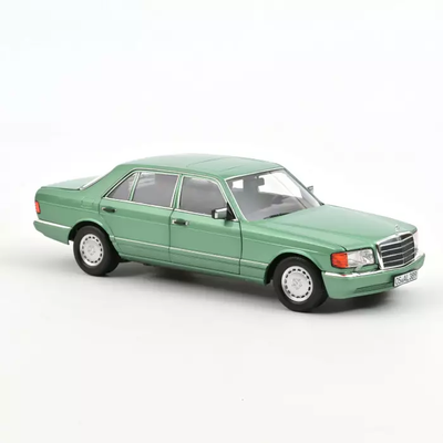 Mercedes-Benz 560 SEL 1991 - Light Green metallic, DIECAST CAR, COLLECTABLE CAR.