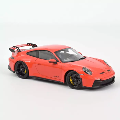 Porsche 911 GT3 2021 Orange 1:18, DIECAST CAR, COLLECTABLE CAR.