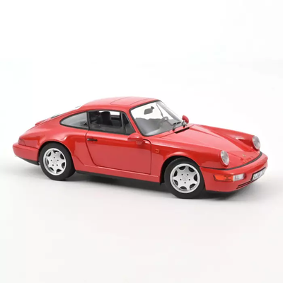 Porsche 911 Carrera 2 1990 Red 1:18, DIECAST CAR, COLLECTABLE CAR.