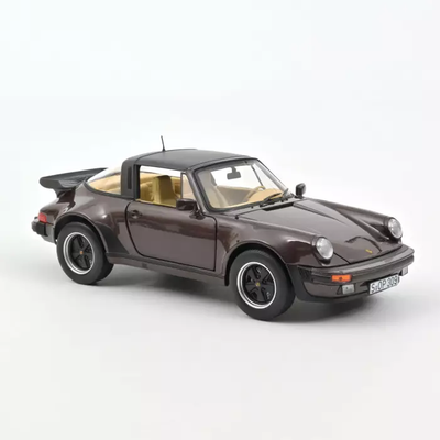 Porsche 911 Turbo Targa 1987 - Brown metallic, DIECAST CAR, COLLECTABLE CAR.