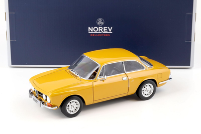 Alfa Romeo 1750 GTV 1970 - Yellow 1:18, DIECAST CAR, COLLECTABLE CAR.