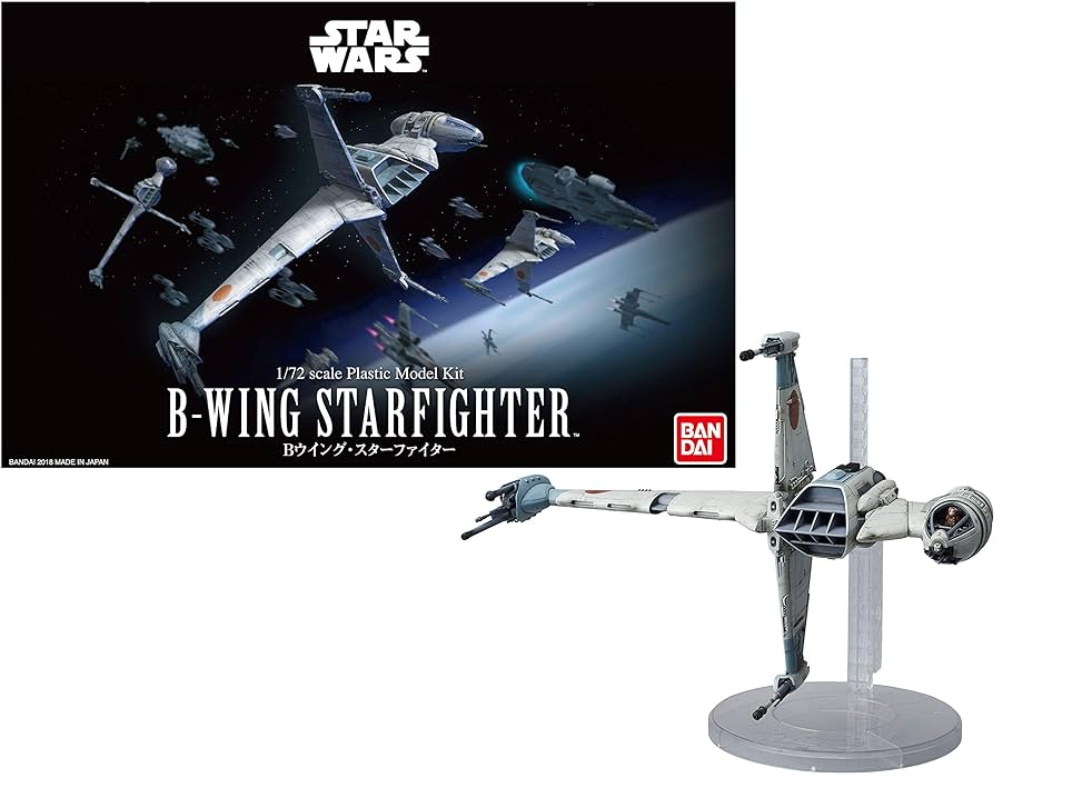 B-WING STARFIGHTER (BANDAI) 1/72, PLASTIC SCALE MODEL KIT
