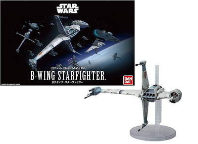 B-WING STARFIGHTER (BANDAI) 1/72, PLASTIC SCALE MODEL KIT