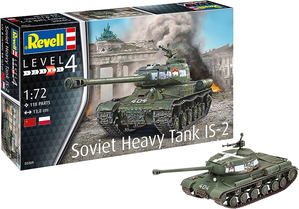 SOVIET HEAVY TANK IS-2 1/72, PLASTIC SCALE MODEL KIT