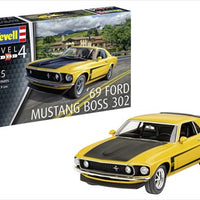 MUSTANG BOSS 302 1969 1/25, PLASTIC SCALE MODEL KIT