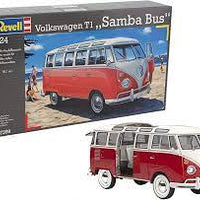 VOLKSWAGEN T1 SAMBA BUS 1962 1/24, PLASTIC SCALE MODEL KIT