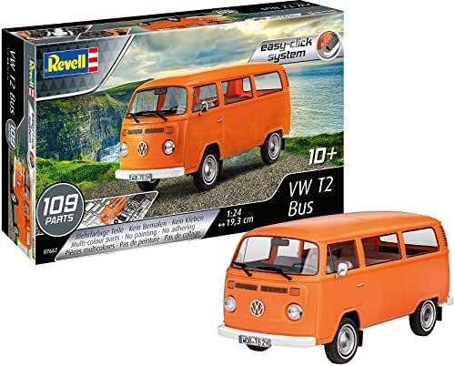 VW T2 BUS "EASY CLICK SYSTEM" 1/24, PLASTIC SCALE MODEL KIT