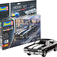 MODEL SET CHEVY CHEVELLE 68 1/25, PLASTIC SCALE MODEL KIT