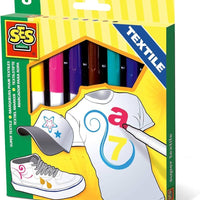 TEXTILE MARKERS MAXI 8 COLOURS EDUCATIONAL,TEACHER HOME SCHOOL, LEARNING