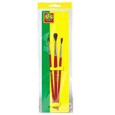 BRUSH SET 3 PIECES EDUCATIONAL,TEACHER HOME SCHOOL, LEARNING