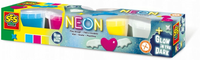 NEON AND GLOW IN THE DARK PLAY DOUGH EDUCATIONAL,TEACHER HOME SCHOOL, LEARNING