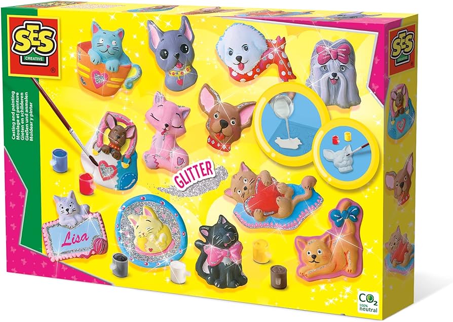 CASTING & PAINTING-CATS & DOGS EDUCATIONAL,TEACHER HOME SCHOOL, LEARNING