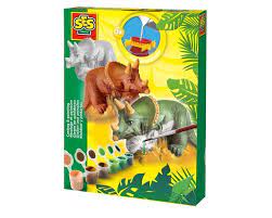 CASTING & PAINTING - TRICERATOPS EDUCATIONAL,TEACHER HOME SCHOOL, LEARNING
