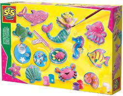 CASTING AND PAINTING - OCEAN FIGURES EDUCATIONAL,TEACHER HOME SCHOOL, LEARNING