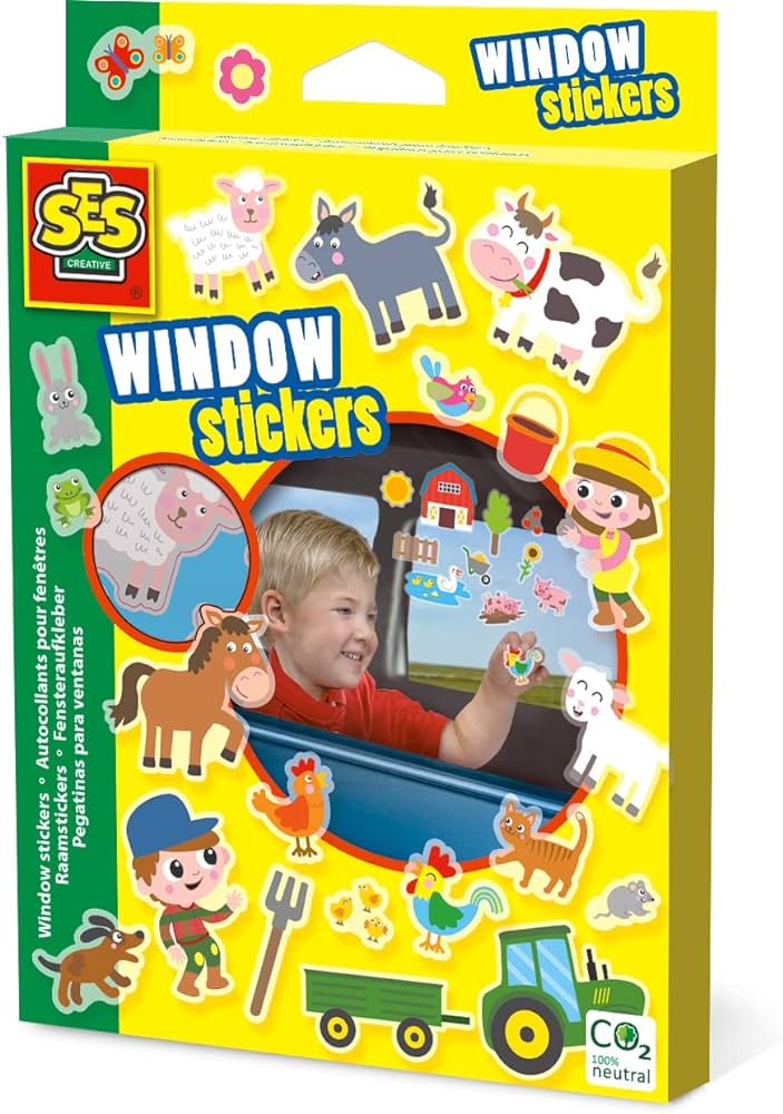 WINDOW STICKERS FARM, EDUCATIONAL,TEACHER HOME SCHOOL, LEARNING