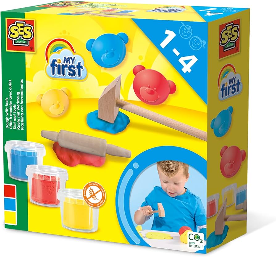 MY FIRST CLAY WITH TOOLS 3X90gr EDUCATIONAL,TEACHER HOME SCHOOL, LEARNING