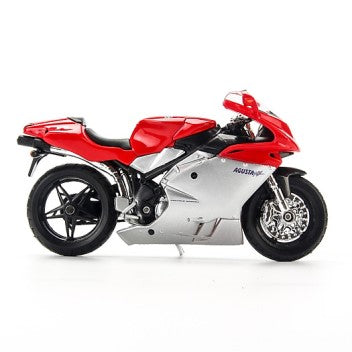MV AGUSTA F4S  RED/SILVER 2004 1/18, DIECAST MOTORBIKE, COLLECTABLE MOTORCYCLE.
