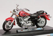 KAWASAKI VULCAN 1500 CLASSIC RED 02 1/18, DIECAST MOTORBIKE, COLLECTABLE MOTORCYCLE.