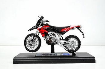 APRILIA RXV 450 RED/BLACK  1/18, DIECAST MOTORBIKE, COLLECTABLE MOTORCYCLE.