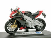 APRILIA RSV 4 FACTORY RED/BLACK  1/18, DIECAST MOTORBIKE, COLLECTABLE MOTORCYCLE.