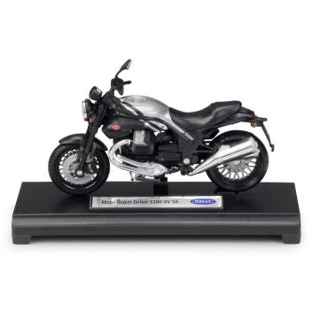 MOTO GUZZI GRISO 1200 8V SE SILVER/BLACK  1/18, DIECAST MOTORBIKE, COLLECTABLE MOTORCYCLE.