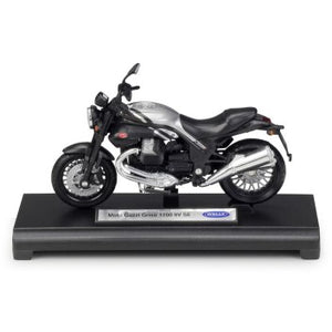 MOTO GUZZI GRISO 1200 8V SE SILVER/BLACK  1/18, DIECAST MOTORBIKE, COLLECTABLE MOTORCYCLE.