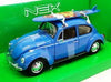 VOLKSWAGEN BEETLE HARD TOP W/SURFBOARD BLUE 1/24