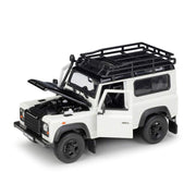 LAND ROVER DEFENDER WITH ROOF RACK SNORKEL  CREAM  1/24