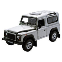 LAND ROVER DEFENDER SILVER  1/24, DIECAST CAR, COLLECTABLE CAR.