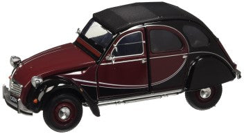 CITROEN 2CV 6 CHARLESTON  BROWN/RED  1/24, DIECAST CAR, COLLECTABLE CAR.