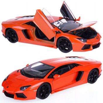 LAMBORGHINI AVENTADOR LP700-4 ORANGE 2011 1/24, DIECAST CAR