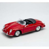 PORSCHE 356A SPEEDSTER (CONVERTIBLE)  RED  1/24, DIECAST CAR, COLLECTABLE CAR.