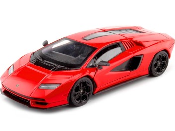 LAMBORGHINI COUNTACH LPI 800-4  RED  1/24, DIECAST CAR, COLLECTABLE CAR.
