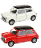 1:36 PULL BACK MINI COOPER 1300 OFF WHITE OR RED DIECAST