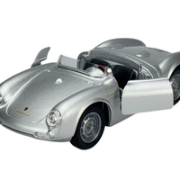 PORSCHE 550 SPYDER PULLBACK  SILVER  1/35