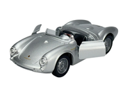PORSCHE 550 SPYDER PULLBACK  SILVER  1/35