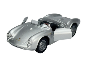 PORSCHE 550 SPYDER PULLBACK  SILVER  1/35