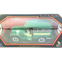 WILLYS JEEP STATION WAGON GREEN 1955 1/18