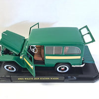 WILLYS JEEP STATION WAGON GREEN 1955 1/18