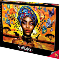 DELIGHTFUL WOMAN (TRADITIONAL AFRICAN) 1000 PIECES,JIGSAW PUZZLE,ADULT PUZZLES, ANATOLIAN