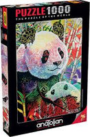 RAINBOW PANDA 1000 PIECES,JIGSAW PUZZLE,ADULT PUZZLES, ANATOLIAN