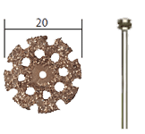 TUNGSTEN CARBIDE CUTTING DISKS 20 MM DIA INCL ARBOR, ARTS AND CRAFTS, MINIATURE MODEL BUILDING, PROXXON ACCESSORIES